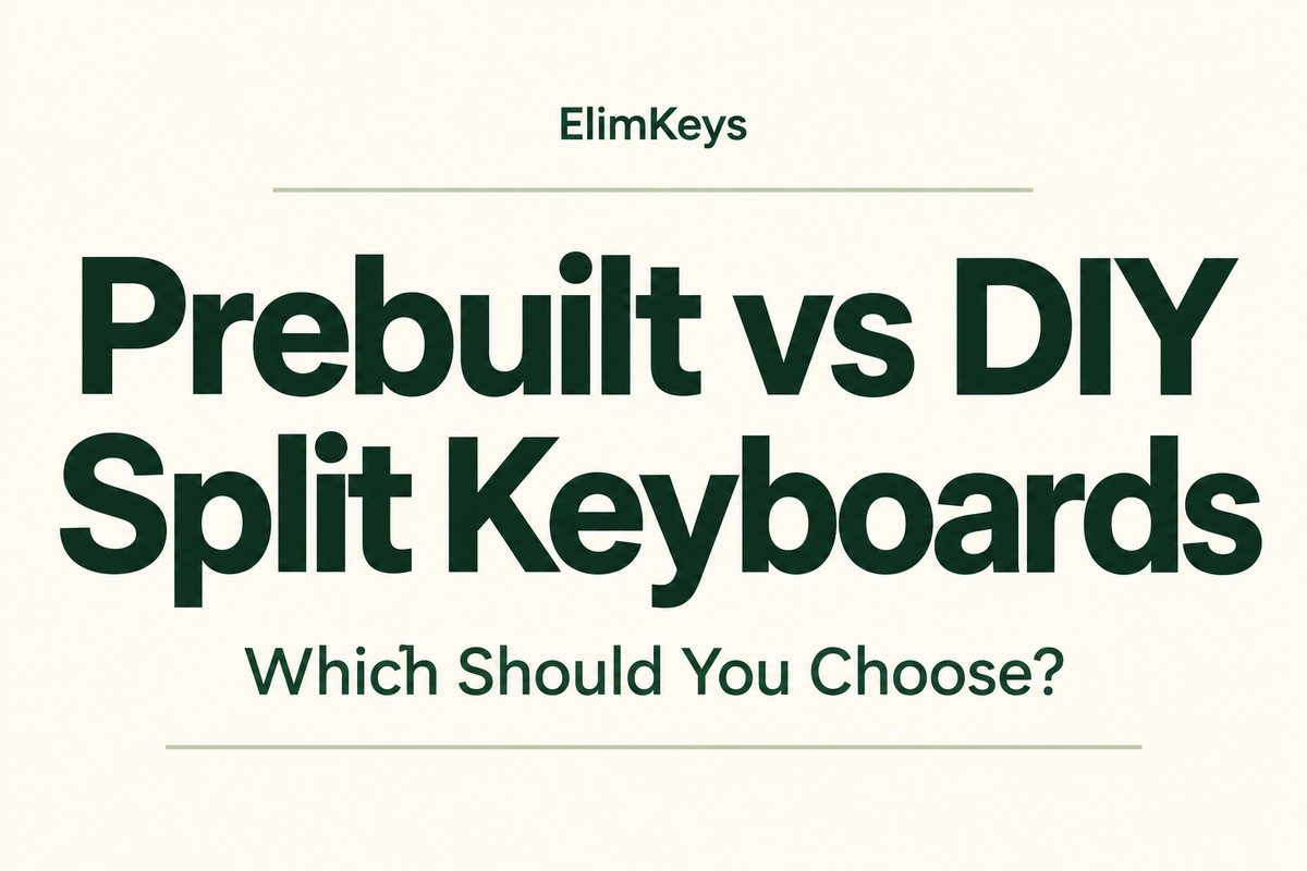 Prebuilt vs DIY Split Keyboards: Which Should You Choose?
