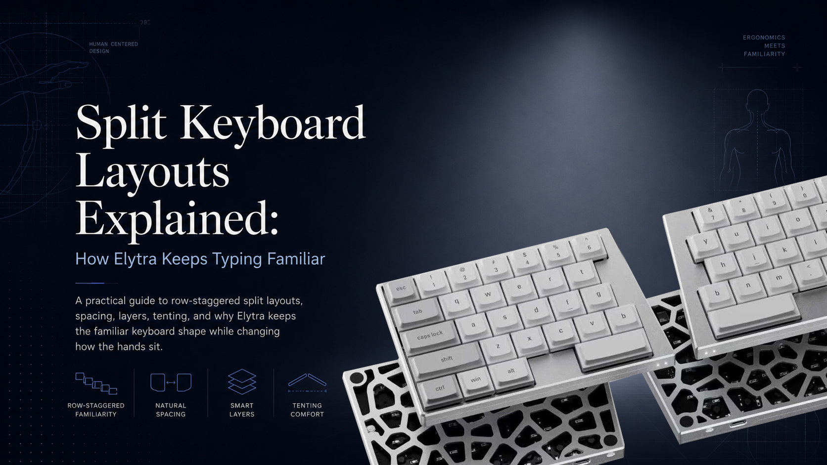 Split Keyboard Layouts Explained: How Elytra Keeps Typing Familiar