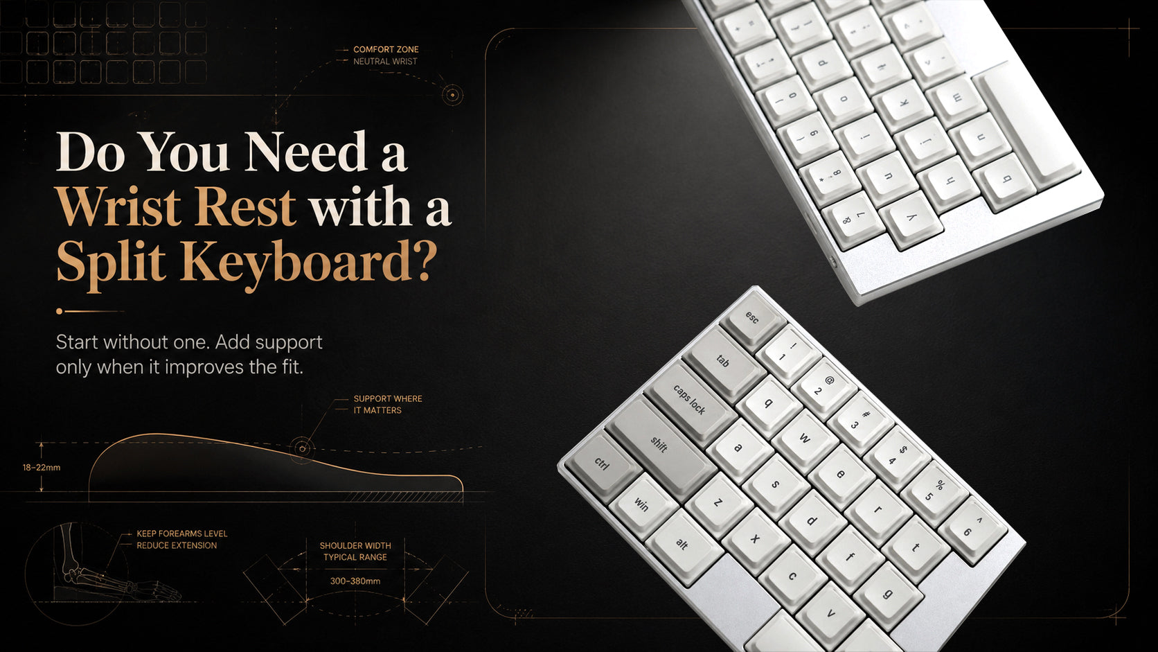 Do You Need a Wrist Rest with a Split Keyboard?