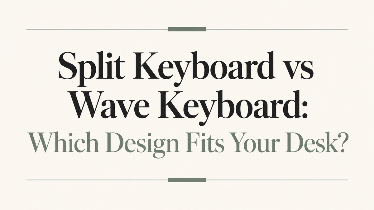 Split Keyboard vs Wave Keyboard: Which Design Fits Your Desk?