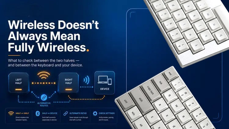 What Does Fully Wireless Mean on a Split Keyboard?